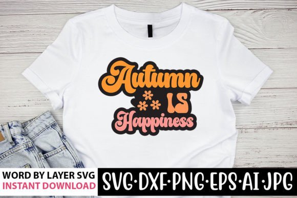 Autumn is Happiness Retro SVG Review