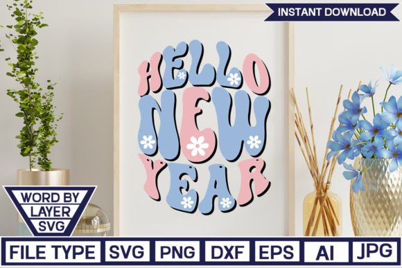 Hello New Year Retro SVG Review for Embroidery Pros