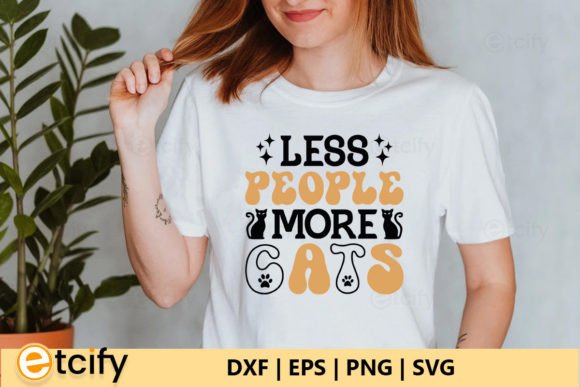 Less People More Cats Retro SVG Review