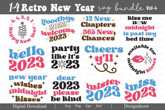 Sassy New Year Sayings Retro Svg Bundle Review